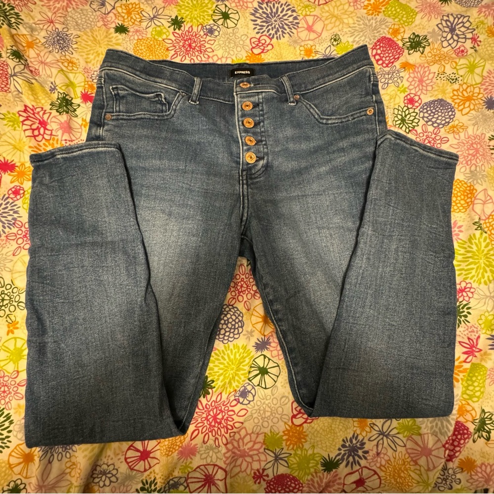 Express mid rise skinny jeans | sz 12R